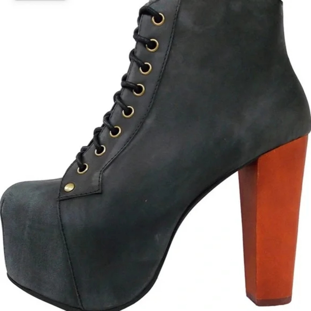 Jeffrey Campbell women's Lita distressed boots